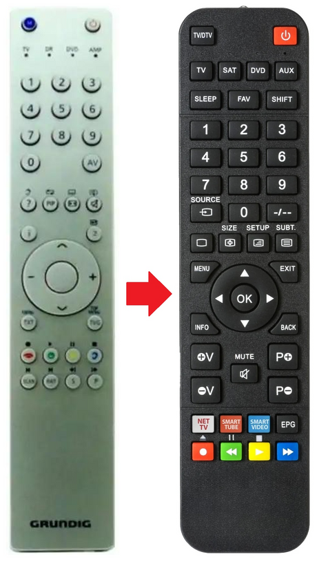 VISION632-6930T GRUNDIG afstandsbediening - productfoto