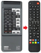 VK38010 YAMAHA afstandsbediening - productfoto