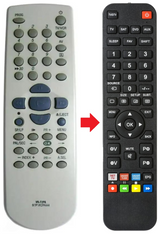 VR-F2PA TELEFUNKEN afstandsbediening - productfoto