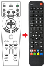 VT770 NEC afstandsbediening - productfoto