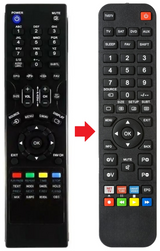 VU226LD VIDEOCON afstandsbediening - productfoto
