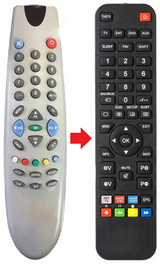 VXN-TVC20BK VOXSON afstandsbediening - productfoto