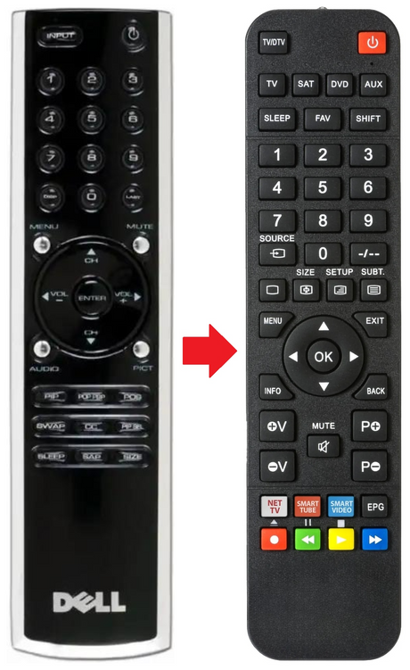 W1900 DELL afstandsbediening - productfoto