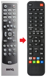 W6000 BENQ afstandsbediening - productfoto