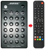 WAVE-MUSICSYSTEM BOSE afstandsbediening - productfoto
