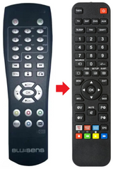 WEBTV BLUSENS afstandsbediening - productfoto