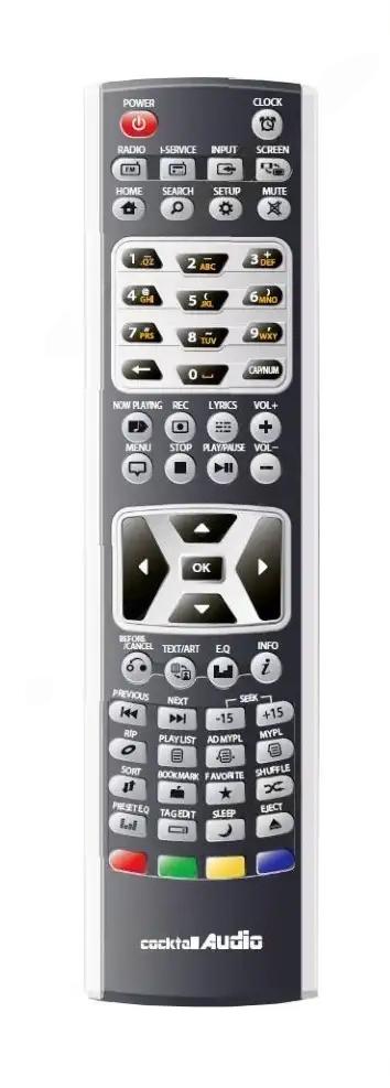 X-30 COCKTAIL AUDIO afstandsbediening