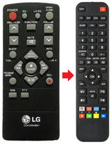 XA146 LG afstandsbediening - productfoto