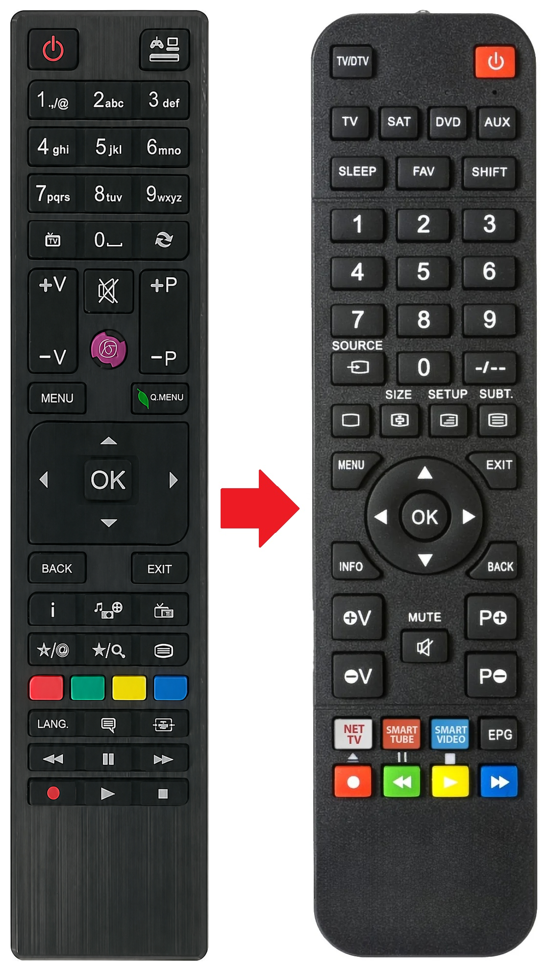 Afstandsbediening geschikt voor XD XD24H2V productfoto
