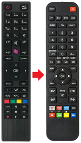 Afstandsbediening geschikt voor XD XD24H2V productfoto