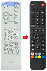 XD250U MITSUBISHI afstandsbediening - productfoto
