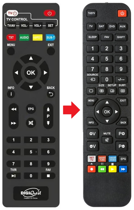 XO-STICK DIGIQUEST afstandsbediening - productfoto