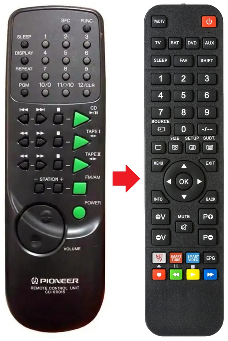 XR-P150 PIONEER afstandsbediening - productfoto
