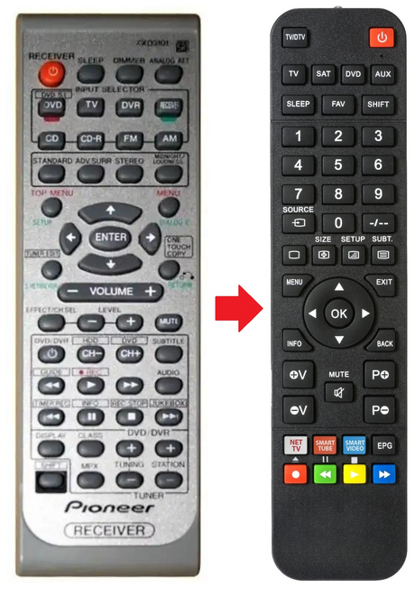 XXD3101 PIONEER afstandsbediening - productfoto