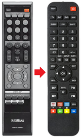 YSP-2700 YAMAHA afstandsbediening - productfoto