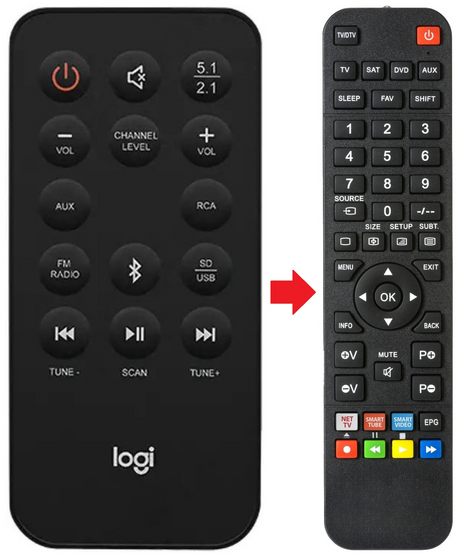 Z607 LOGITECH afstandsbediening - productfoto