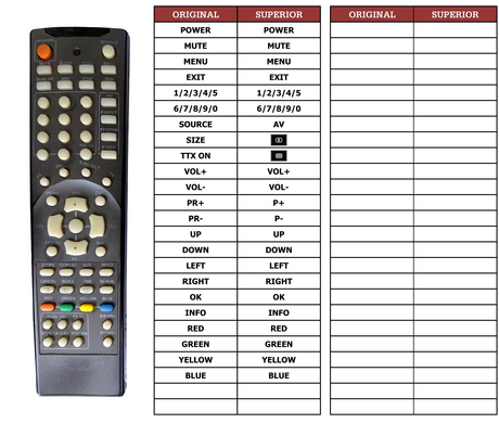 Superior key assignment PDF STRIPES-PD42HD