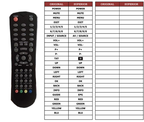 Superior key assignment PDF LC3209WH