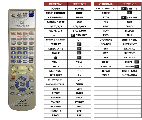 Superior key assignment PDF LP21036-025A [TV]