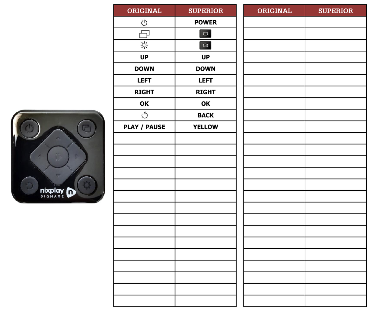Superior key assignment PDF SIGNAGE